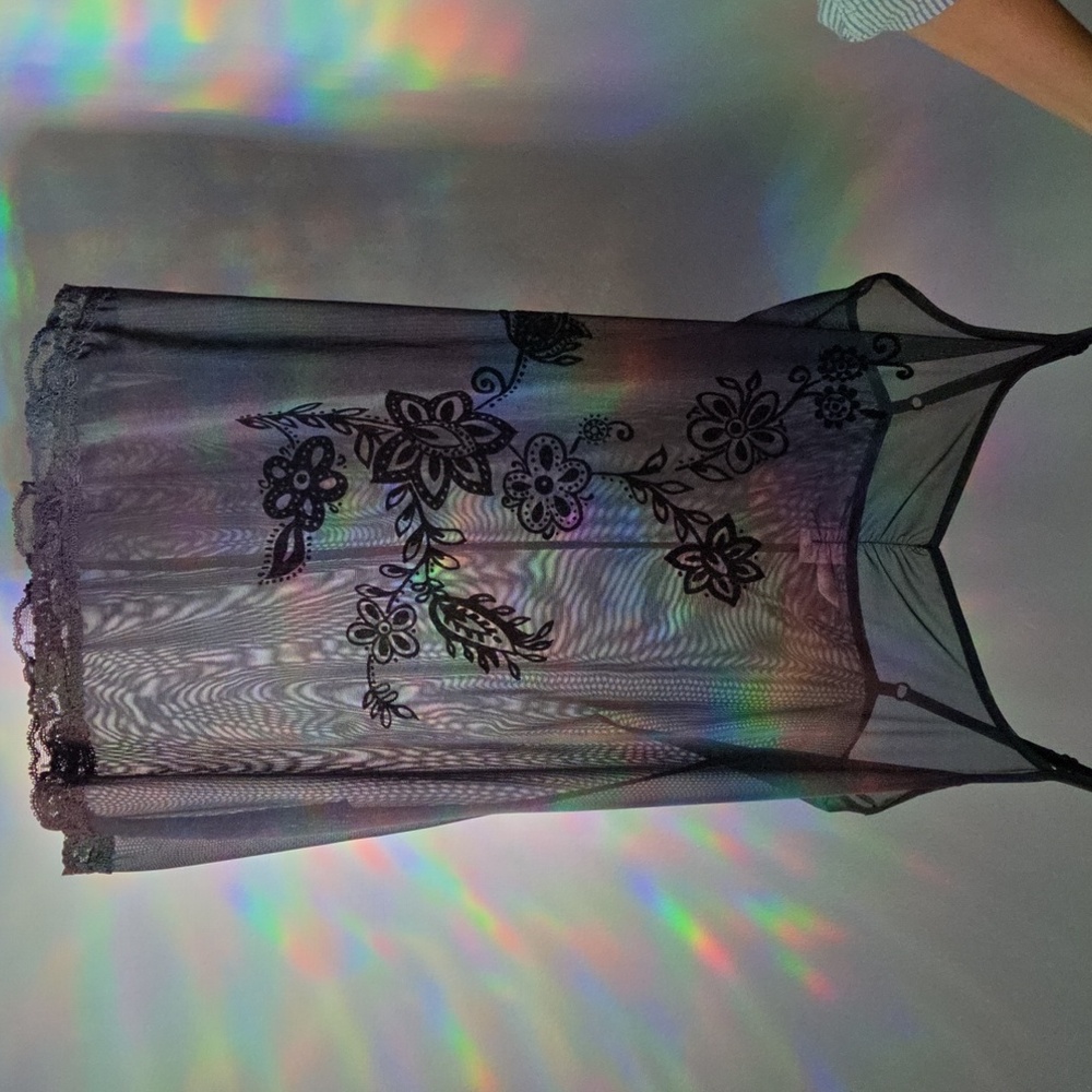 Y2k Sheer Black Victoria's Secret Slip